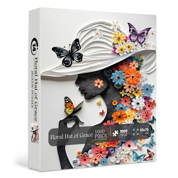 Cappello floreale di Grace Jigsaw Puzzle 1000 pezzi